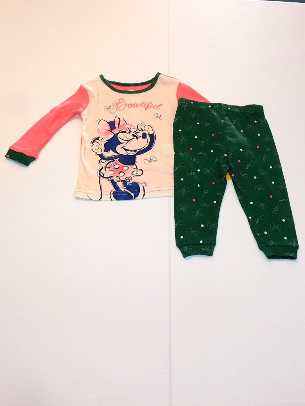 Baby & Toddler Girl Minnie Mouse Long Sleeve Pajamas 2pce PJs Disney 12M-5T NEW